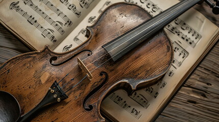 Naklejka premium Music instrument as a symbol picture for making music
