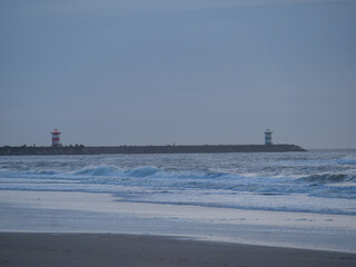Fototapeta premium Am Strand von Scheveningen in Holland