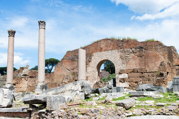 Ruins of Ancient Roman Forum, Rome, Italy