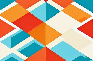 Multicolored trendy geometric pattern. Abstract bright background.