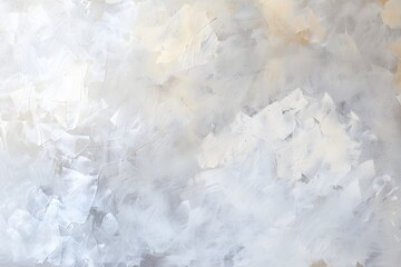 Obraz premium Soft White and Gray Textured Abstract Art