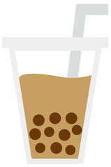 Taiwan street food-milk tea with tapioca pearl bubble