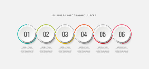 Vector infographics business template design