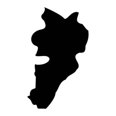 San Lawrenz District map, administrative division of Malta. Vector illustration.