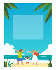 Vacation, summer, resort, shelter, family, lover, travel, palm trees, sea, coast, beach