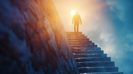 An inspirational coaching concept image showcasing a mentor giving personal growth and development advice, with a focus on career advancement, skill improvement, and achieving life goals.