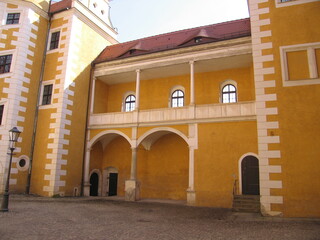 Hinterschloss am Schloss Annaburg in Sachsen-Anhalt