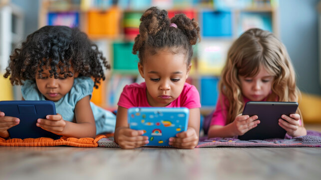 Ni&ntilde;a con tel&eacute;fono m&oacute;vil