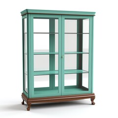 Display cabinet teal