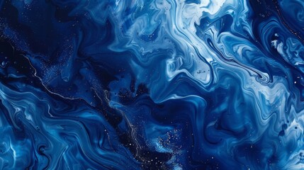 Abstract art navy blue gradient paint background with liquid fluid grunge texture 