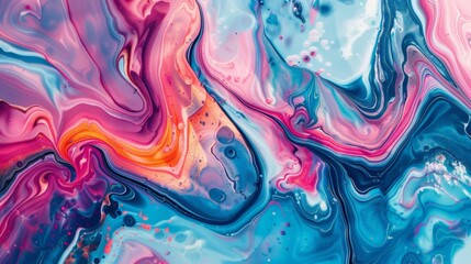 Abstract background of colorful liquid liner Abstract texture of liquid acrylic 