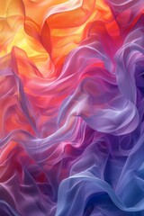 Abstract digital background with smooth gradients in trendy colors 