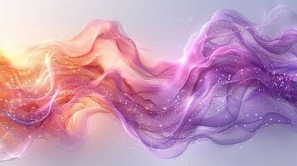 Abstract image with violet dynamic swirling lines.