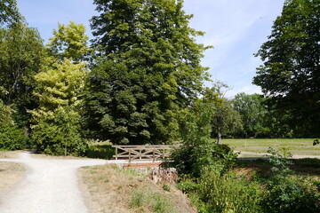 Schlossgarten von Schloss Hessen bei Osterwieck in Sachsen-Anhalt am Harz