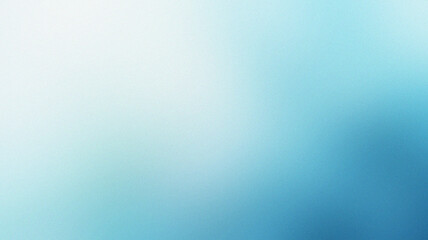 Abstract blurred blue gradient background with grainy and noise texture.