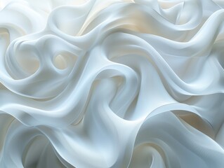 Obraz premium Abstract image with white dynamic swirling lines.