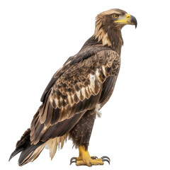 Fototapeta premium side view of eagle transparent isolated on white png