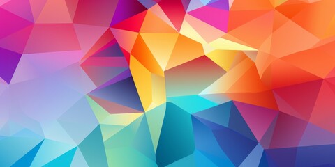 Fototapeta premium Vibrant abstract geometric background