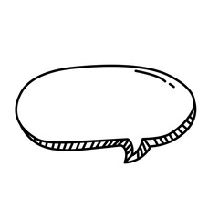 handdrawn comic speech bubble