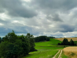 Obraz premium Astonishing landscape of Kashubia in Northern Poland