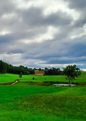 Astonishing landscape of Kashubia in Northern Poland