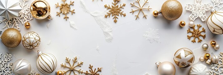 Snowy Elegance: New Year Banner