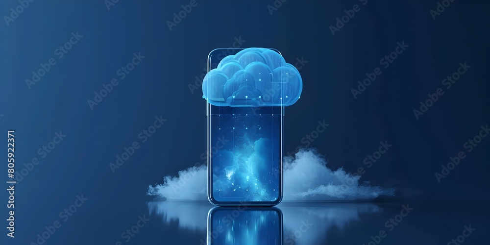 Poster cloud computing and mobile app for seamless data management and storage solutions