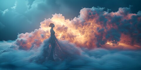 Ethereal Cloud Inspired Fashion in a Digital Connectivity Landscape