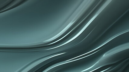 Abstract dark chrome flowing shape background wallpaper.