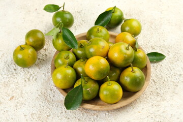 Calamansi orange ( citrus microcarpa), also known as lemon cui or jeruk kunci.