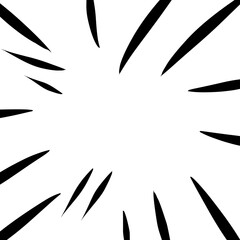 Abstract comic book flash explosion radial line