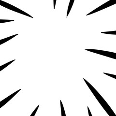 Abstract comic book flash explosion radial line