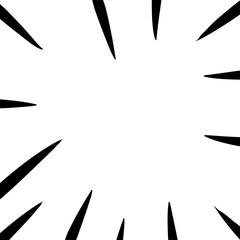 Abstract comic book flash explosion radial line