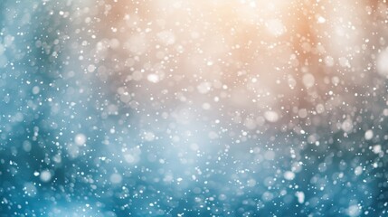 Obraz premium Winter snowy in bokeh lights defocused background
