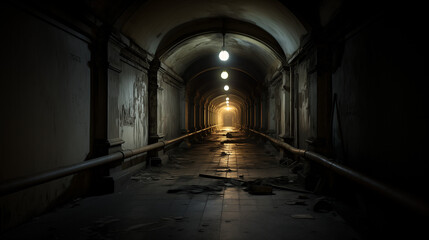 Vieux couloir abandonner 