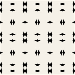 Minimalist Seamless Patterns. Geometric Textures in Black and White