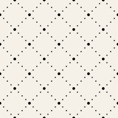 Minimalist Seamless Patterns. Geometric Textures in Black and White