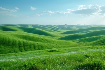 Fototapeta premium beautiful hills covered with wildflowers on a sunny day professional advertising food photography