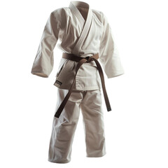 Gi traditional martial arts uniform, transparent background, isolated image, generative AI