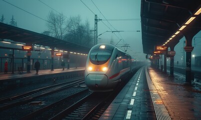 Fototapeta premium train at the station