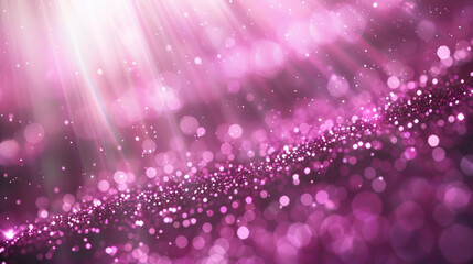 Magenta glitter defocused twinkly lights, resembling a sunny day.