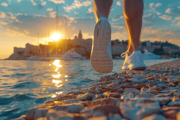 global running Day greeting card professional photography