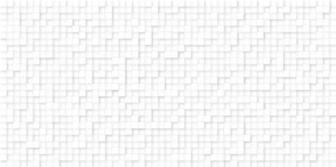 System cubes. Modern cube block repeat wall for creative thinking and architecture white background.