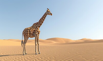 Obraz premium giraffe in the desert