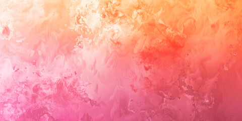 Fototapeta premium Gradient from pastel pink to sunset orange, overlaid with a delicate noise texture, ideal for soft cosmetics or romantic marketing campaigns 