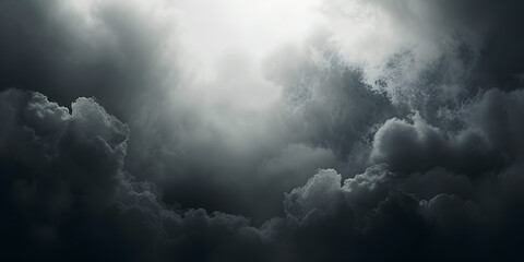 Obraz premium Noisy gradient from cloud gray to stormy black, evoking a moody and dramatic atmosphere, suitable for luxury car ads or sophisticated fashion