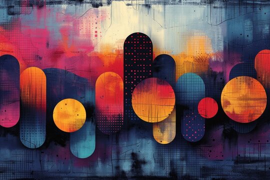 abstract background in colors and patterns for Father's Day (Belgium)