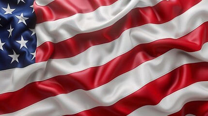 USA flag waving background