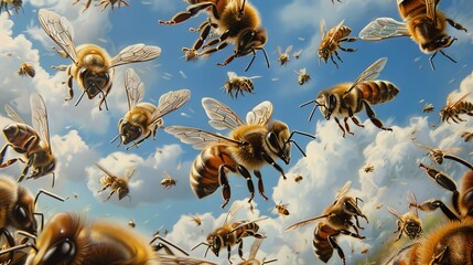 Symphony of Buzzes: The Collective Harmony of Honeybees