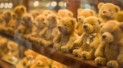 Teddy Bear Museum on Sep 21, 2014 in Pattaya. It is an indoor museum in Pattaya which consists varieties collection of bear dolls for kids and families. - obrazy, fototapety, plakaty